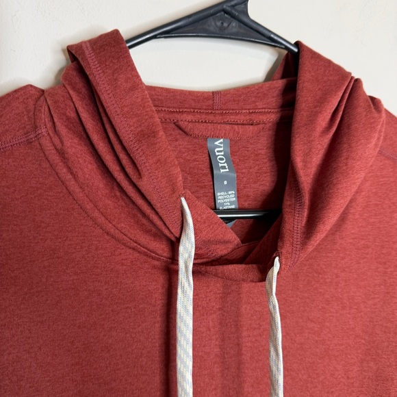 Vuori Halo Essential Womens Rust Red Hoodie Size Small - Picture 4 of 7